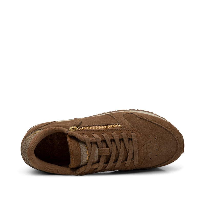 WODEN Ydun Suede Zipper Sneakers 069 Latte