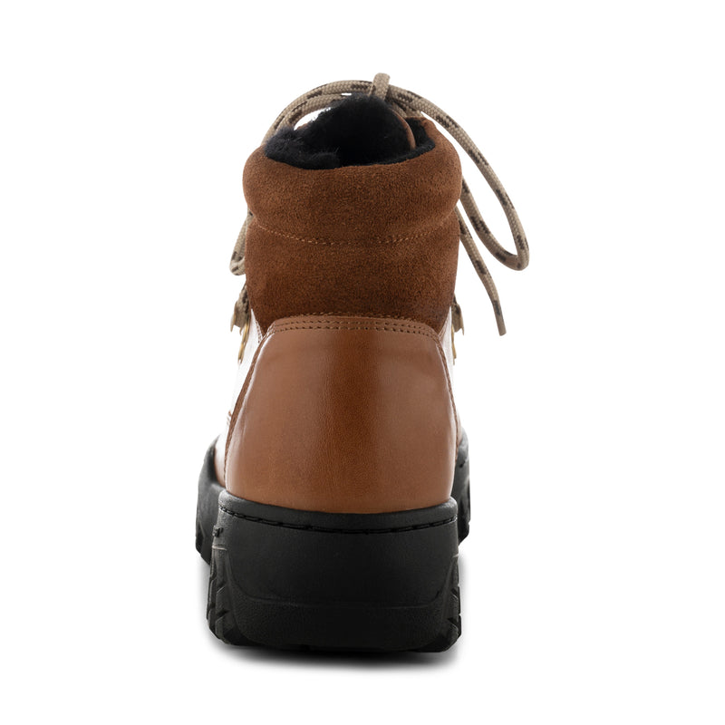WODEN Iris Track Leather Boots 052 Tan