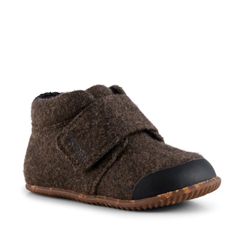 WODEN KIDS Kim Felt Home shoes 809 Brown Melange