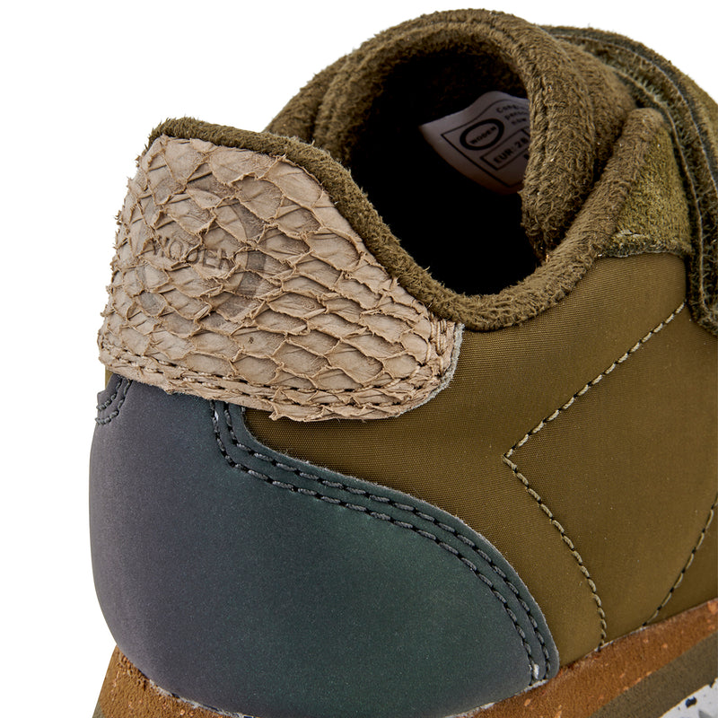 WODEN KIDS Nor Suede Sneakers 295 Dark Olive