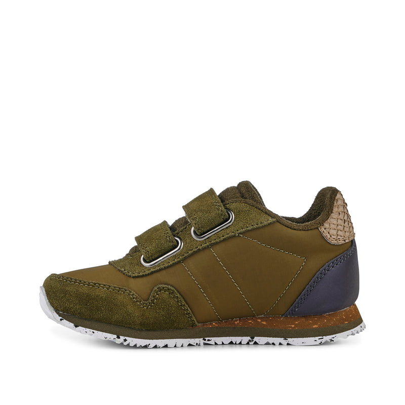 WODEN KIDS Nor Suede Sneakers 295 Dark Olive