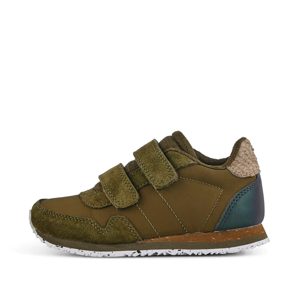 WODEN KIDS Nor Suede Sneakers 295 Dark Olive