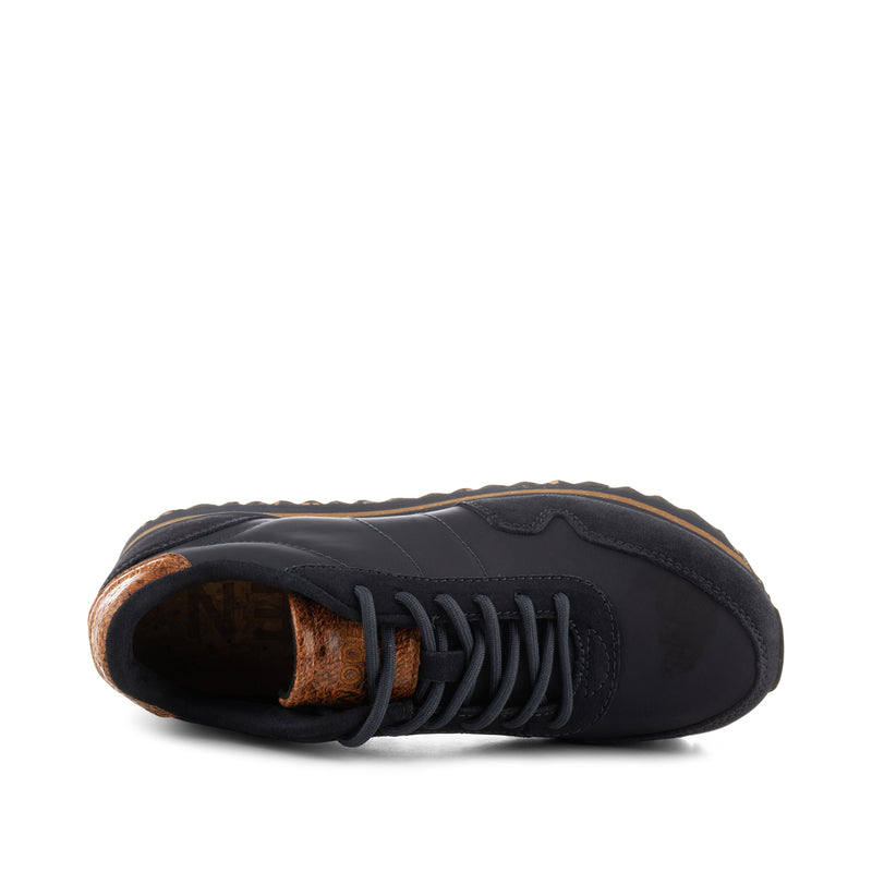 WODEN Nora III Leather Plateau Plateau 009 Dark Navy