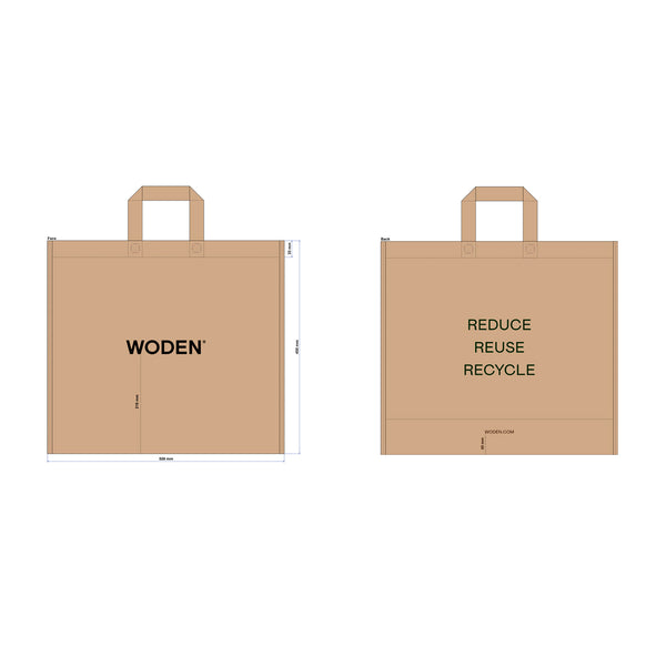 POS Materials WODEN shoppingbag Large POS 705 Beige